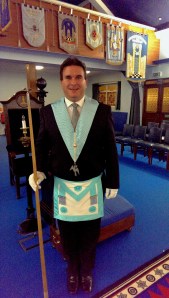 This is me as the Junior Deacon of my lodge.